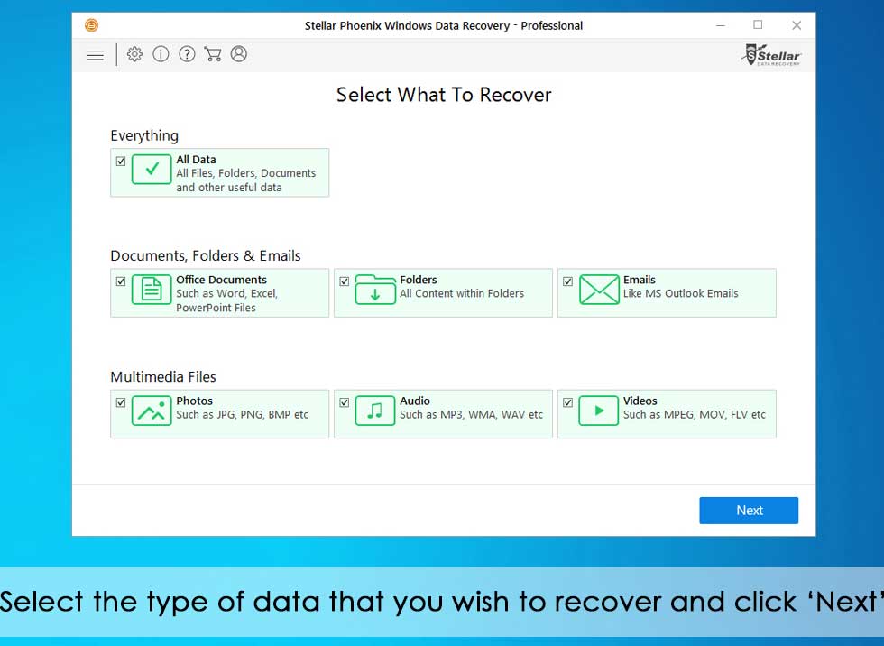 from your hard             disk and external drives connected